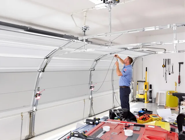 Garage door cable repair service by Ravenna Garage Door Repair in Ravenna