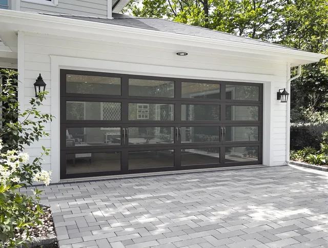 Ravenna Garage Door Repair design specialist presenting custom garage door options to Ravenna homeowner