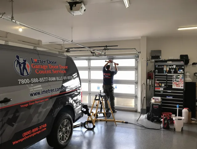 Ravenna Garage Door Repair team performing same-day garage door repair in Ravenna
