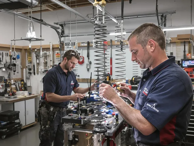 Garage door spring repair service by Ravenna Garage Door Repair in Ravenna